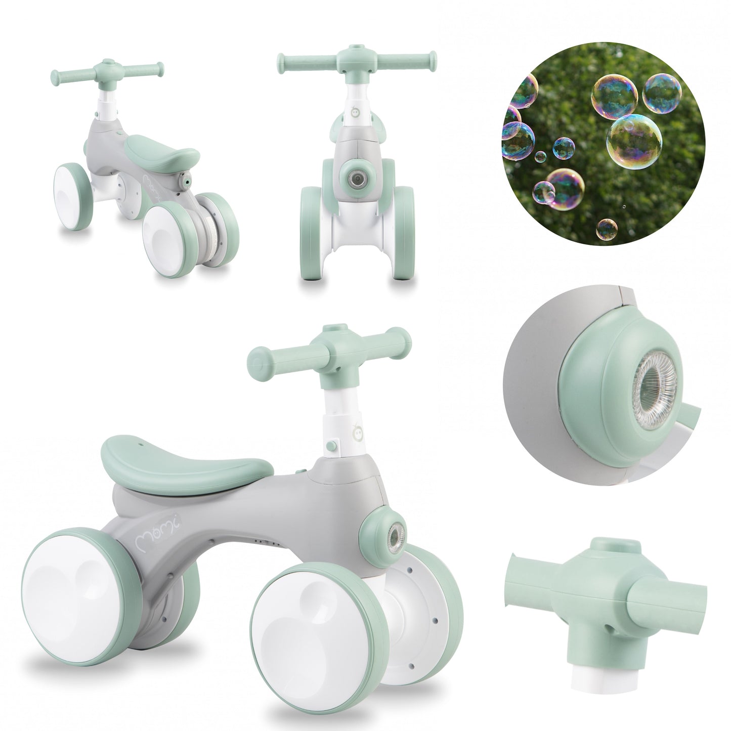 MoMi Tobis ride-on with bubbles