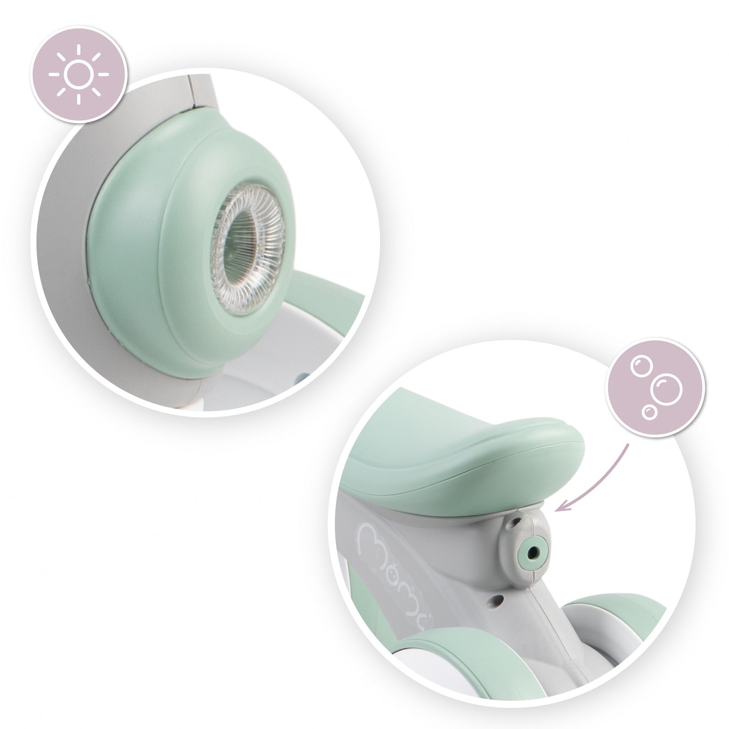 MoMi Tobis ride-on with bubbles
