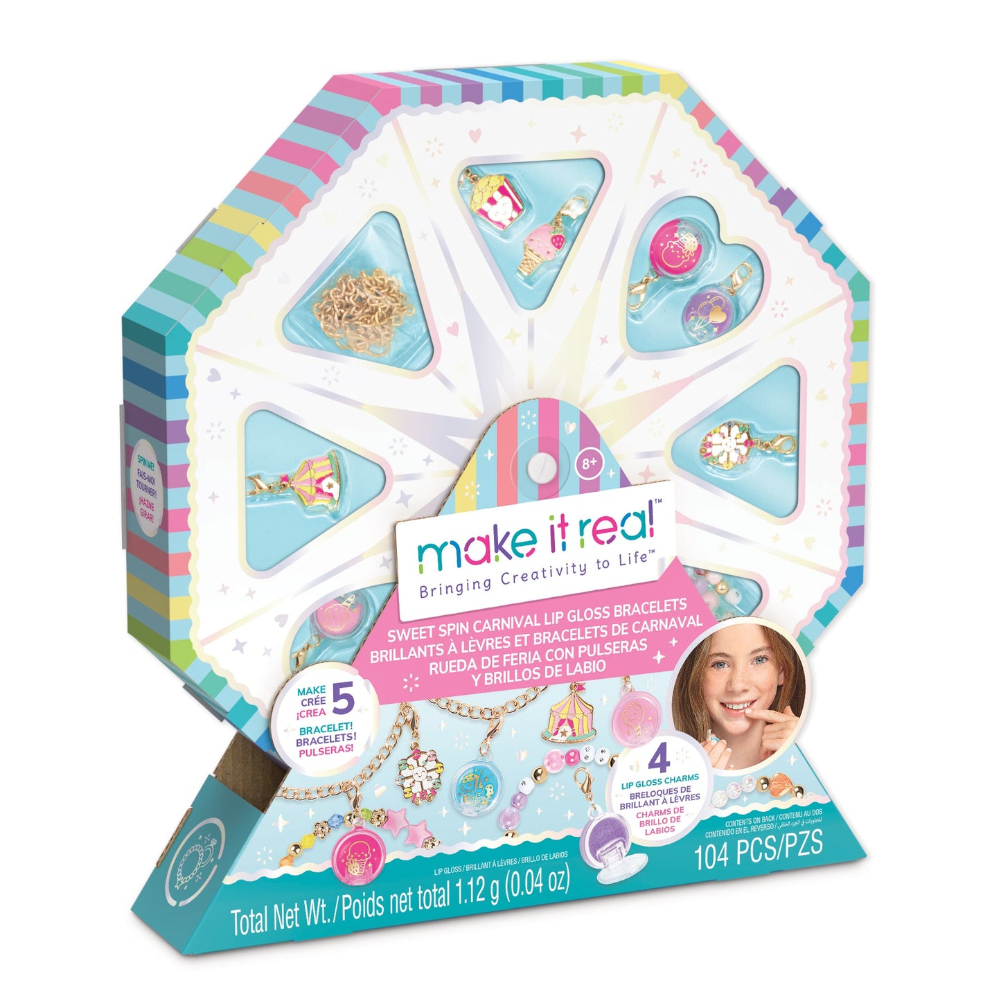 Make It Real  Sweet Spin Carnival Lip Gloss Bracelets