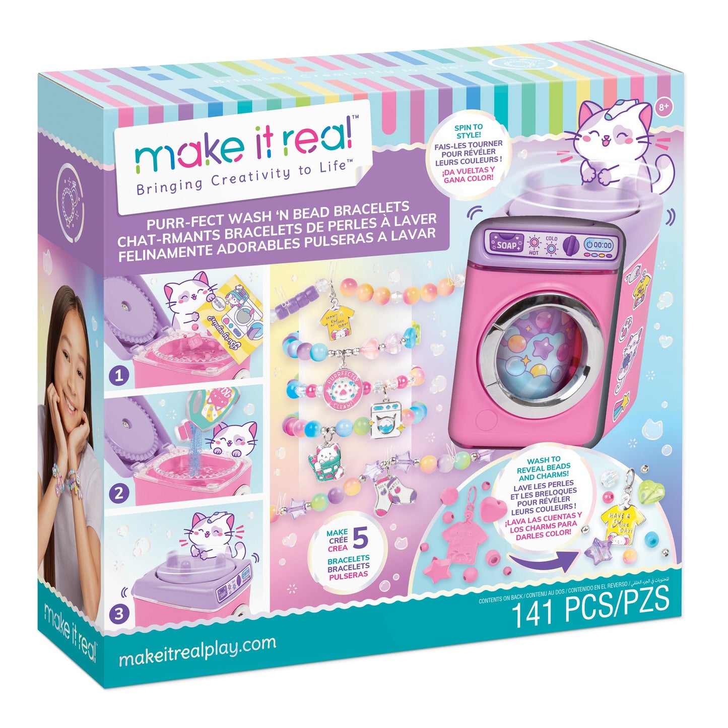 MAKE IT REAL Purr-fect Wash ‘N Bead Bracelets