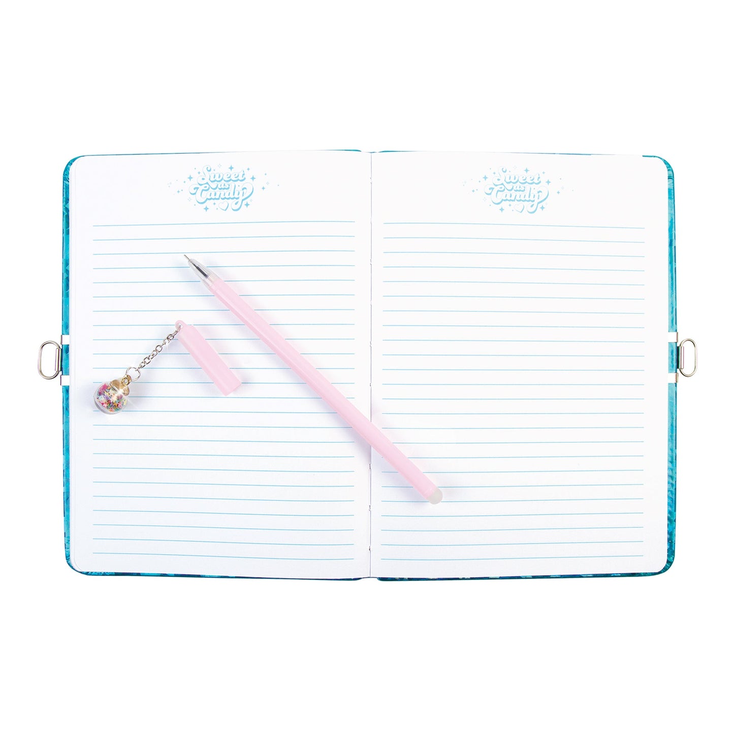 Make it Real - Bubble Gum Glitter Locking Journal with Pen