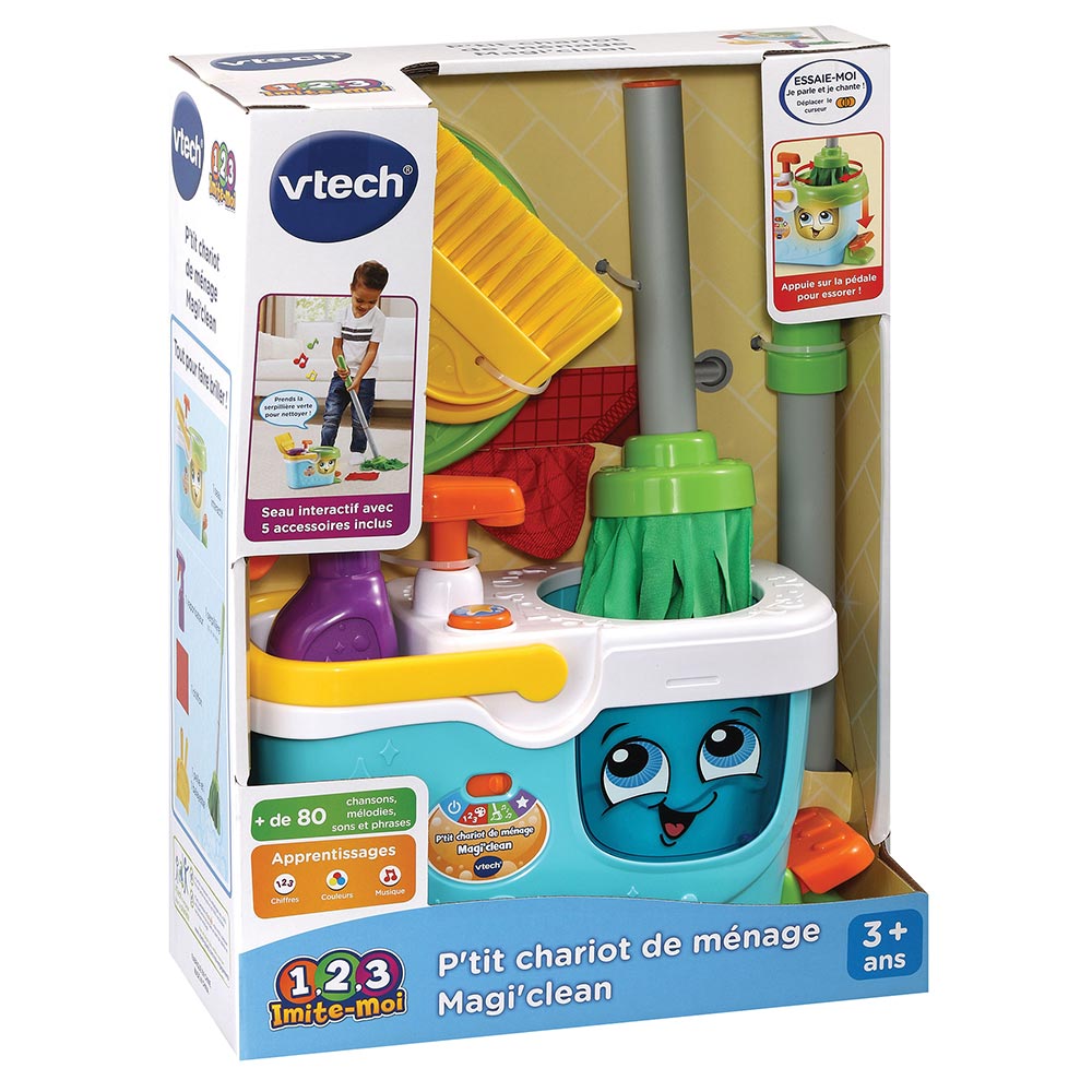 VTech P'tit Chariot De Menage Magi'clean