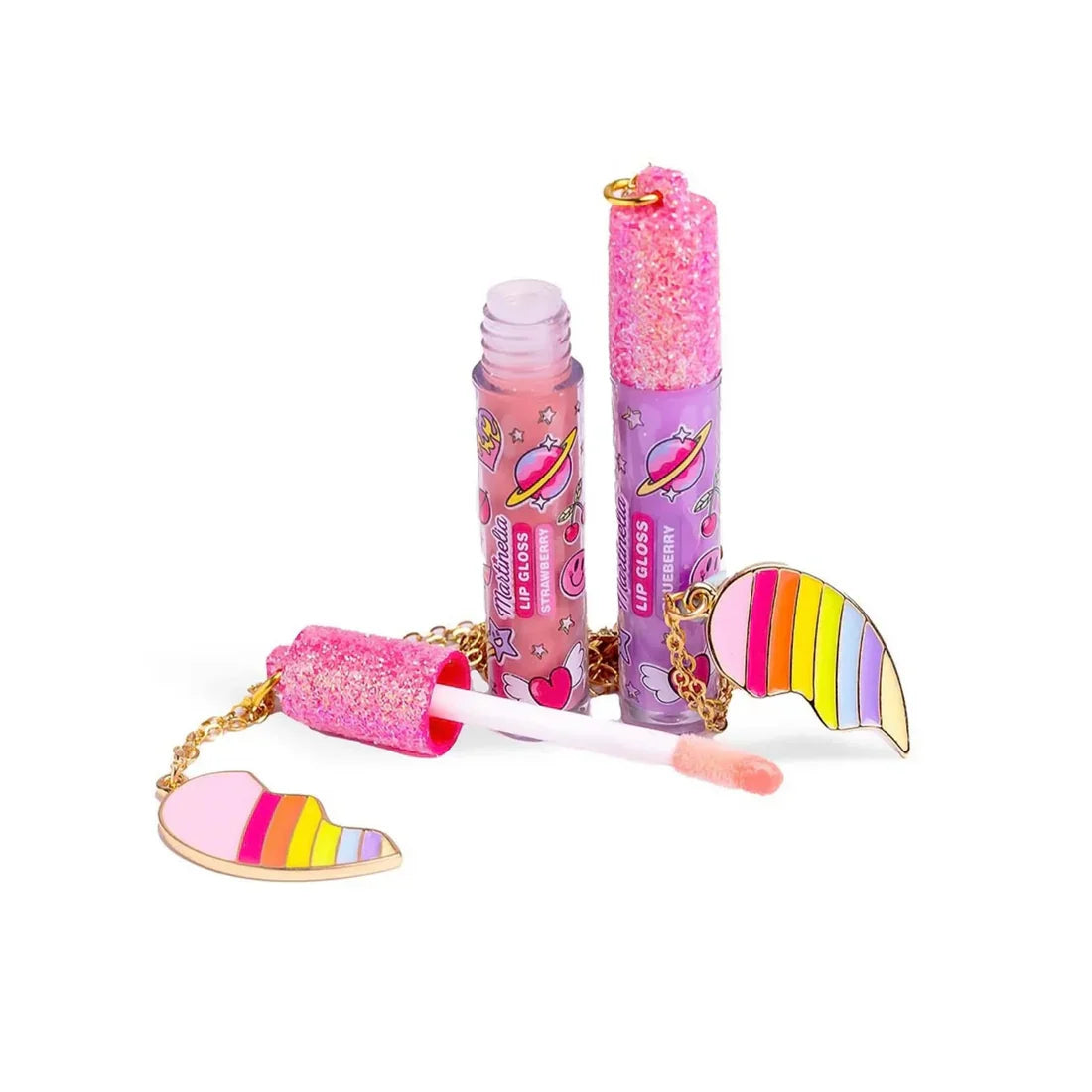Martinelia 2 Lip Glosses With Necklace Set