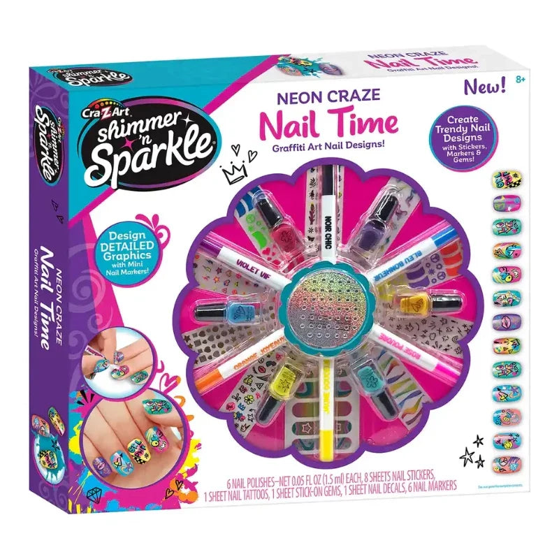 Cra-Z-Art neon craze nail time